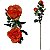 Galho de Rosa Artificial Premium Luxo 80CM - Imagem 3