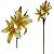 Lírio Tigrado Artificial Premium Luxo 2 Flores - Imagem 1
