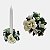 Candelabro Rosas Natal Porta Vela Artificial Premium - Imagem 4