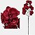 Orquidea Phalaenopsis Vermelha Artificial Premium Glitter - Imagem 1