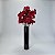 Orquidea Phalaenopsis Vermelha Artificial Premium Glitter - Imagem 2