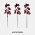 Orquidea Phalaenopsis Vermelha Neve Artificial Glitter - Imagem 4