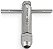 Vira Macho Tipo T Com Catraca M3-M8 Polegada 1/8-5/16 Kingtools VMT-1 - Imagem 1