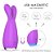 (S081) Vibrador Coelho Reba com LED - Roxo - Imagem 3