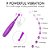 (S101) Vibrador Sparkle Multifuncional Facilitador de Squirting- Roxo - Imagem 3