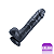 (D2002P) Prótese Silicone com Ventosa Martin P - Preto - 19cm - Imagem 1