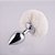 Plug Anal com Rabo de Coelho A02 Branco - Imagem 3