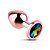 Plug Anal Metal Rose A06 Colorido - Imagem 1