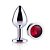 Plug Anal Metal Prata A04 Vermelho - Imagem 4