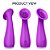 S089-VIBRADOR SUNFLOWER COM CERDAS VIBRATÓRIA-ROXO - Imagem 1