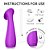 S089-VIBRADOR SUNFLOWER COM CERDAS VIBRATÓRIA-ROXO - Imagem 5