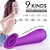 S089-VIBRADOR SUNFLOWER COM CERDAS VIBRATÓRIA-ROXO - Imagem 7