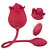 (S361) Rosa Twin Blossoms Vibradora e Estimuladora com Língua - S-HANDE - Imagem 1