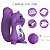 (JDY039-ROXO) Vibrador Esquilo com Sugador e Rabo Penetrável - Dibe - Imagem 2