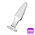 (A62C) Plug Anal de Vidro Pontudo Transparente - G - Imagem 1