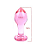 (A56C) Plug Anal de Vidro Rosa - Tamanho G - Imagem 2