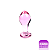 (A56A) Plug Anal de Vidro Rosa - Tamanho P - Imagem 1