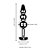 (RY131B+RYPJ050KZB) Plug Anal de Metal Aspiral com Coração - Pedra Roxa - Imagem 5