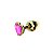 (RY018B) Plug Anal de Metal Gold com Formato de Coração - Tamanho G - Imagem 3