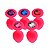 (RY069A) Plug Anal Silicone Rosa com Pedra - Tamanho G - Imagem 1