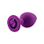 (RY069C) Plug Anal Silicone Roxo com Pedra- Tamanho G - Imagem 6