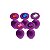 (RY067C) Plug Anal Silicone Redondo - Roxo - Tamanho P - Imagem 1