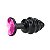 (RY025D) Plug Anal de Metal Preto em Espiral - P - Imagem 3