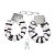 (5268-ZEBRA) Algema Metal com Pelúcia - Zebra - Imagem 1