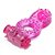 (LB6010-ROSA) Anel Peniano com Vibrador e Estimulador para Clitóris e Ânus - Rosa - Imagem 4