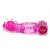 (LB6010-ROSA) Anel Peniano com Vibrador e Estimulador para Clitóris e Ânus - Rosa - Imagem 2