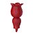 (DB2102) Rosa com Língua Vibratória Estimuladora e Sugador de Clitóris - Vermelho - Imagem 3