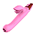 (DB1852) Vibrador Aileen Rotativo com Aquecedor e Língua Estimuladora - Dibe - Rosa - Imagem 2
