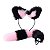 (LB3031) Kit Fantasia Erótica com 2 Peças - Preto com Rosa - Imagem 1