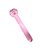 (QFMJ) Dildo de Vidro Liso com Coração - Imagem 1