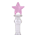 (DWJX) Dildo Masturbador de Vidro - Formato de Estrela - Imagem 3