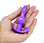PLUG ANAL FLEXIVEL DE SILICONE -ROXO - Imagem 1