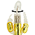 (ZXT-3) Vibrador Rabbit Rotativo com Estimulador de Clitóris e Ânus - Dourado - Recarregável - Imagem 3