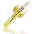(ZXT-3) Vibrador Rabbit Rotativo com Estimulador de Clitóris e Ânus - Dourado - Recarregável - Imagem 2