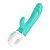 (LB6048) Vibrador Spray com Estimulador de Clitóris - Verde Claro - Imagem 1