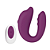 (G621) Vibrador de Casal Formato de Golfinho com Controle Remoto - Roxo - Imagem 4