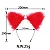 (LB3021) Kit Fantasia Erótica com 4 Peças - Vermelho - Imagem 2