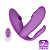 (G620) Vibrador Penetrável com Sugador e Estimulador de Ânus com Controle - Roxo - Imagem 1