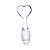 (L65) Plug Anal de Vidro com Formato de Coração - Transparente - Imagem 2