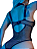 (2211006) Body Lingerie de Arrastão Demon - Tamanho Único - Preto - Imagem 3