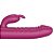 (A01-017B) Vibrador Rabbit Giratório Vem e Vai com Estimulador - Imagem 2