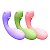 (MZB-WTO37) Vibrador Penetrável Bichinho com Sugador de Clitóris - 3 Cores - Imagem 1