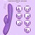 (ZD-049) Vibrador Rabbit com Estimulador de Clitóris - 2 Cores - Imagem 2