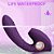 (KW-ZD080) Vibrador Alien Penetrável com Alça e Sugador de Clitóris - Imagem 6