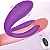 (M-CD-2201) Vibrador de Casal Duplo com Pulsador de Clitóris e Controle Remoto - Imagem 3