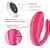 (M-CD-2201) Vibrador de Casal Duplo com Pulsador de Clitóris e Controle Remoto - Imagem 6